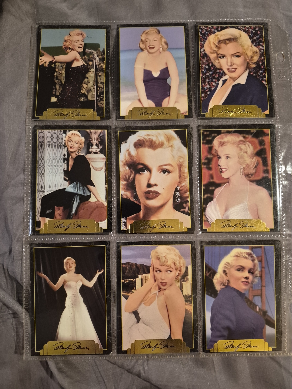 Marilyn Monroe Multi-Color Vintage Style Photo Card Set